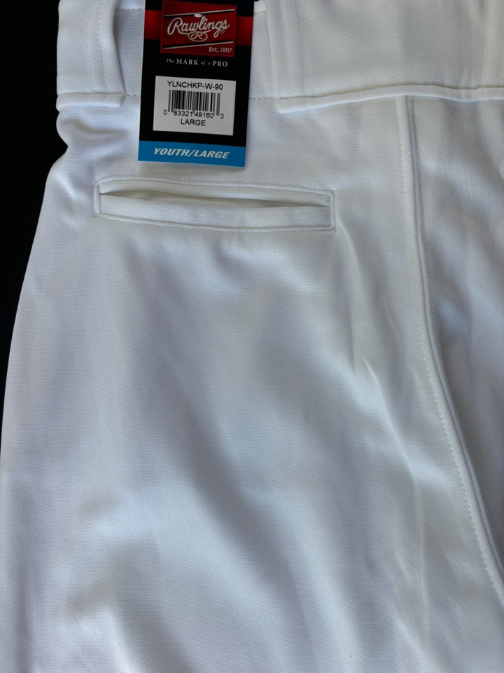Rawlings Youth Knickers Baseball Softball Pants White Size Large Youth