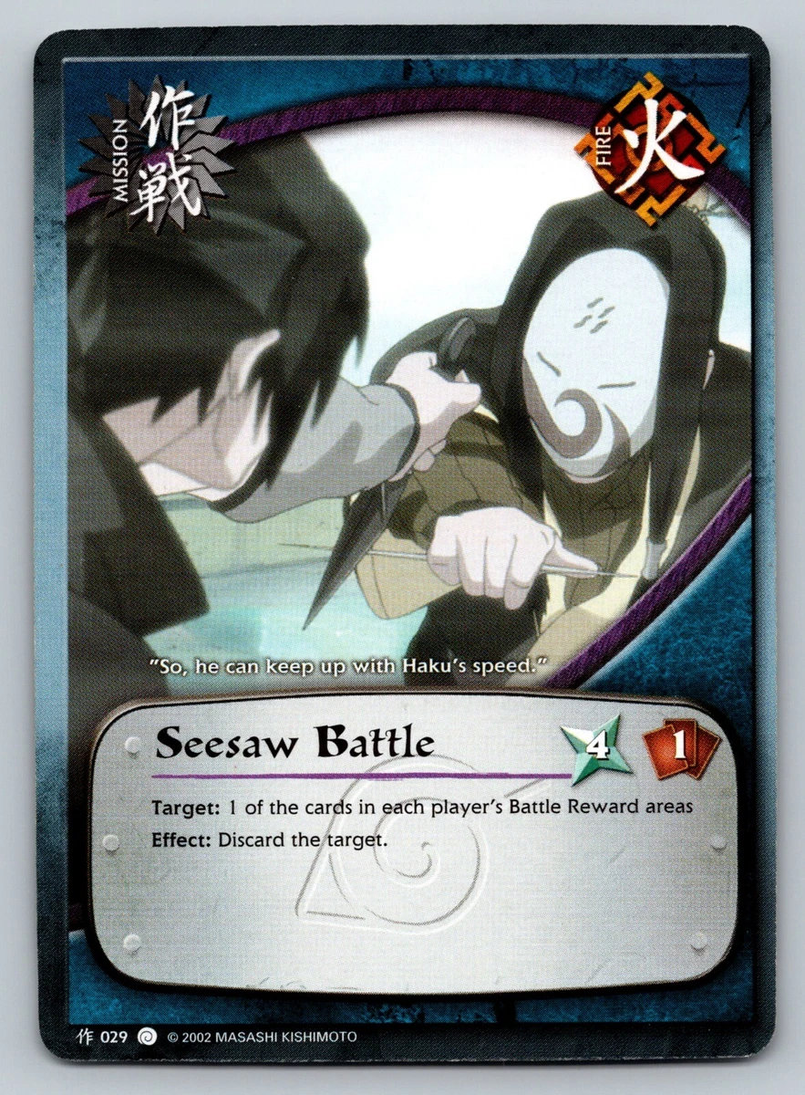 Naruto CCG Mission Seesaw Battle 029 Set 1 The Path to Hokage Regular Common