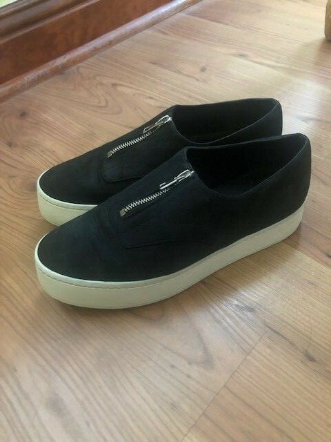 vince warner zip suede platform sneakers