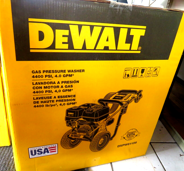 023 DeWalt DXPW61156 4400 PSI 4.0 GPM Water Pressure Washer 420cc