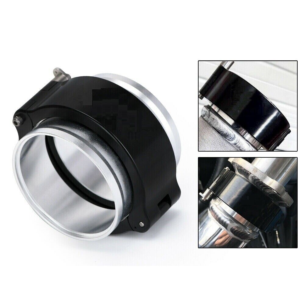 2.5'' Aluminum V-Band Clamp Kit With Flanges – Quick Release For Intercooler Pipes