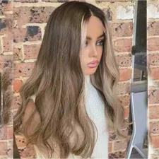 Ash Brown Mix Blonde Wig Body Wave 100% Human Hair Wigs Lace Front Wigs 