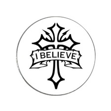 Christian - I Believe Cross Golf Ball Marker