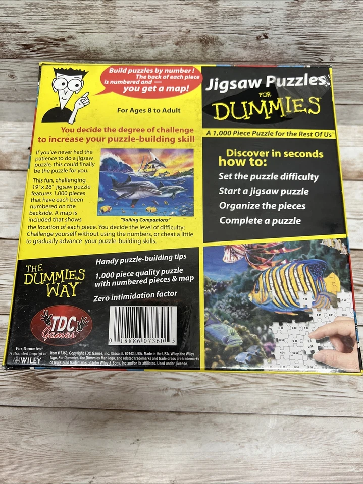 Rompecabezas para Dummies "Compañeros de Vela" 1000 Piezas Puzzle TDC Juegos NUEVO Foto 4 de 4