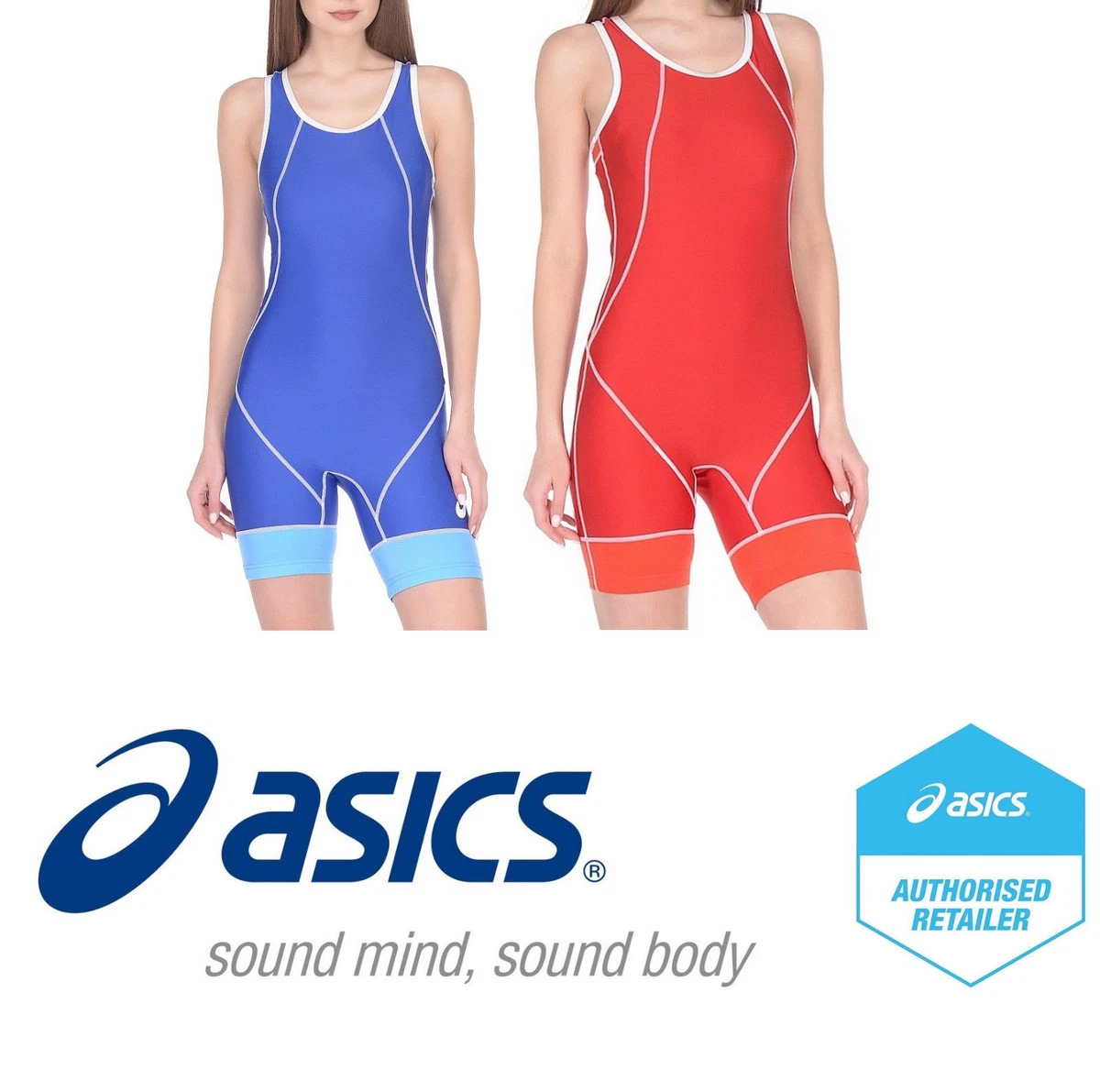 ASICS Donna Wrestling Suit Singlet Vestito di Lotta UWW Approvato
