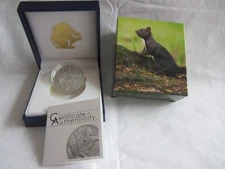 Münze aus 99,9 er Feinsilber Palau 2012 in Antique Finish Red Squirrel