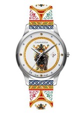 Orologio Camurrìa Testa di Moro CW21ST1 pelle sicilia Zirconi