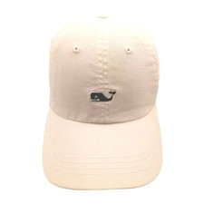 Vineyard Vines White Baseball Cap Blue Embroidered Whale Logo Dad Hat One Size