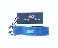 Vineyard Vines 273147 Boys Embroidered Whales D-ring Belt Size X-Large