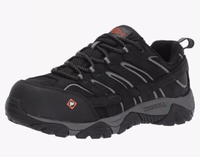 Merrell NIB Moab Vertex Vent Men s 10.5 Black Lace Up Hiking Sneakers Sf