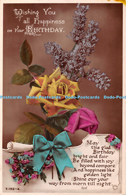 R342279 Wishing You all Happiness on Your Birthday May this glad Birthday bright