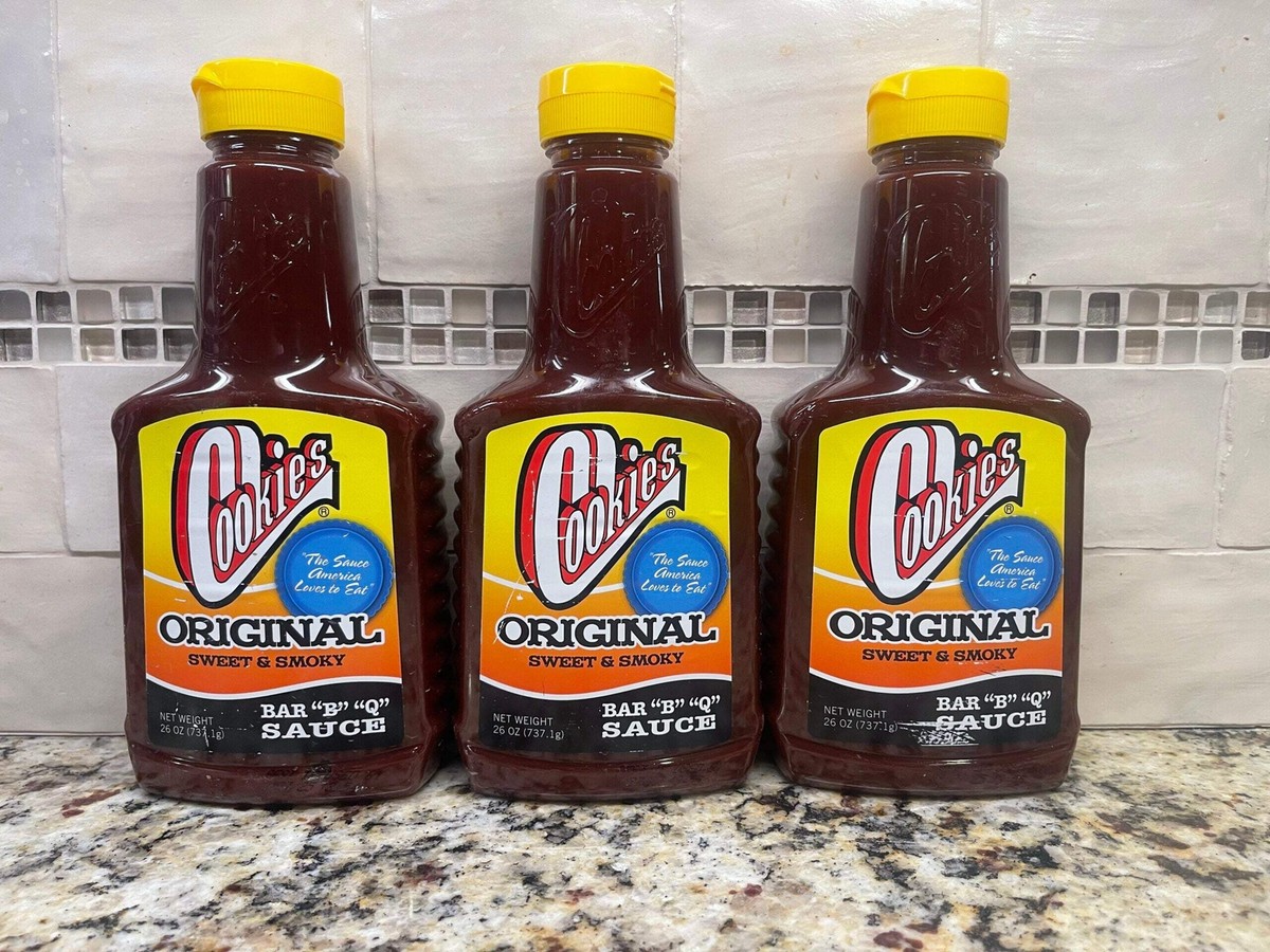 BOTTLES Cookies Original Sweet Smoky Bar B Q Sauce 26 oz Ribs
