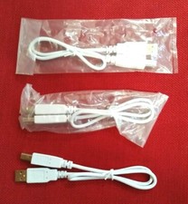 10 USB 2.0 High Speed Cable Shielded 28AWG White - .5m length - Lot of 10 Cables