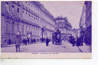 Theme THE BANK - the BANQUE DE FRANCE - POSTCARD 75 - PARIS 8