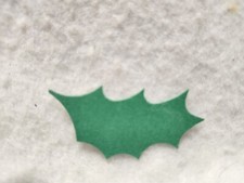 Scrapbooking Die CUTS- Christmas HOLLY - 20 Pieces NEW 1:75 Inches By 1"