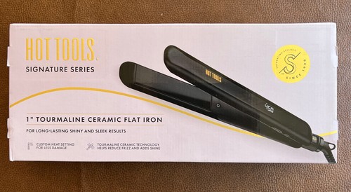 Hot Tools Pro Signature 1 in Tourmaline Ceramic Flat Iron Straightener New in bo - Picture 8 of 9