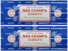 Blue Satya Sai Baba Nagchampa Incense Pack Of 2 500 Grams Handrolled Agarbatti