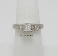 1CT Natural Diamond Engagement Anniversary Wedding Bridal Ring 14K White Gold