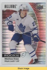 2023-24 Upper Deck Allure Rookies Red Rainbow Matthew Knies #133 READ 5q7