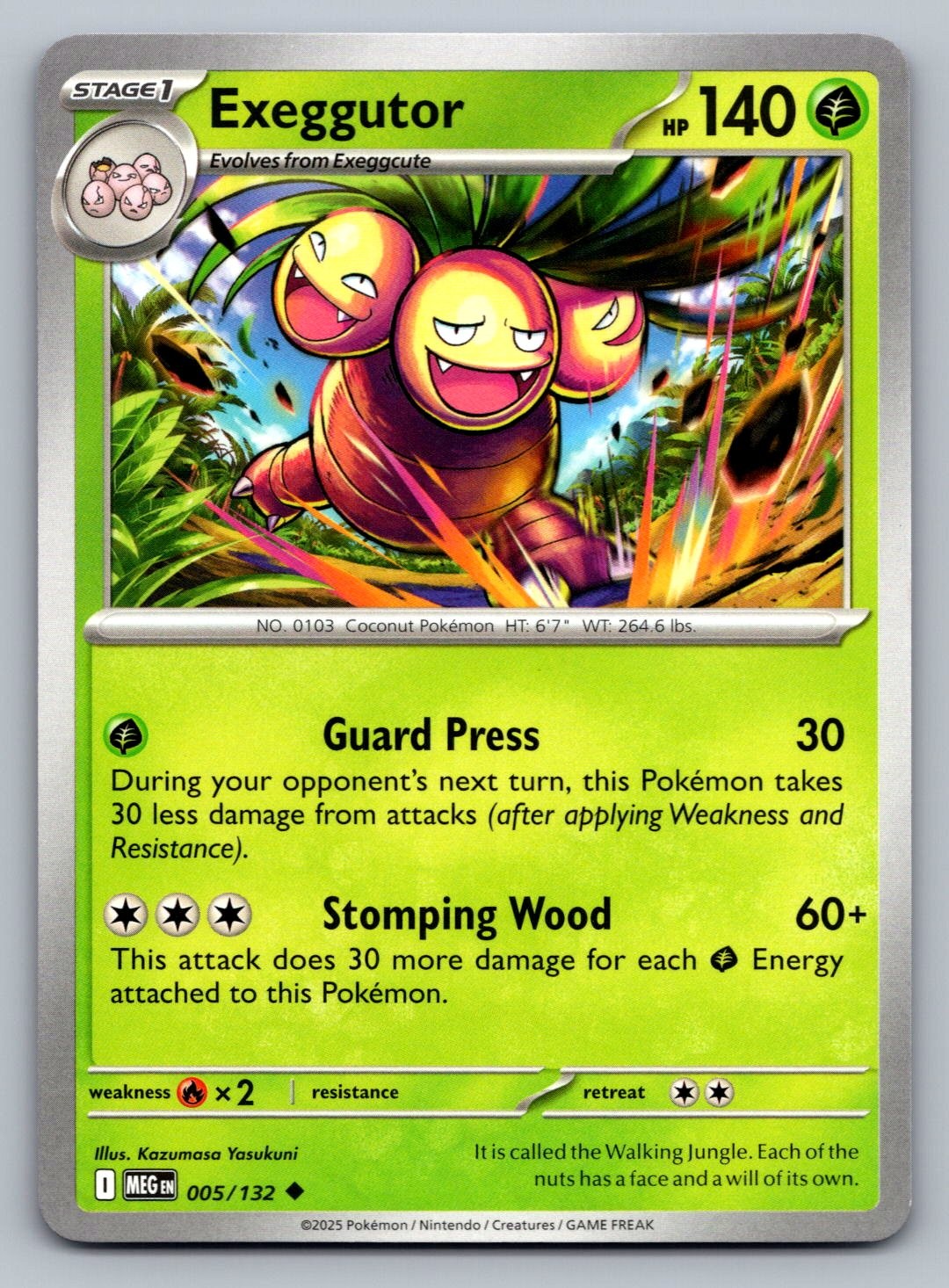 Pokemon TCG ME01: Mega Evolution Exeggutor 005/132