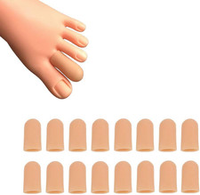 16 Pieces Toe Caps, Toe Protector Toe Covers, Toe Cushion to Protect Toe from Ru