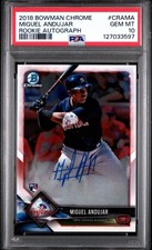 2018 Bowman Chrome Rookie Autographs Miguel Andujar #CRA-MA (RC) PSA 10