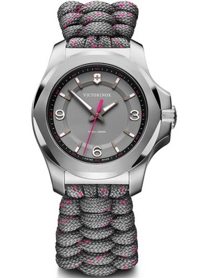 Victorinox 241920 Armbanduhr I.N.O.X. V 37mm INOX Quarz Damen Grau Silber 10 ATM
