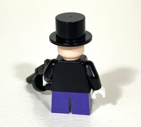 Lego DC Super Heroes The Penguin Dark Purple Short Legs Minifigure 7783