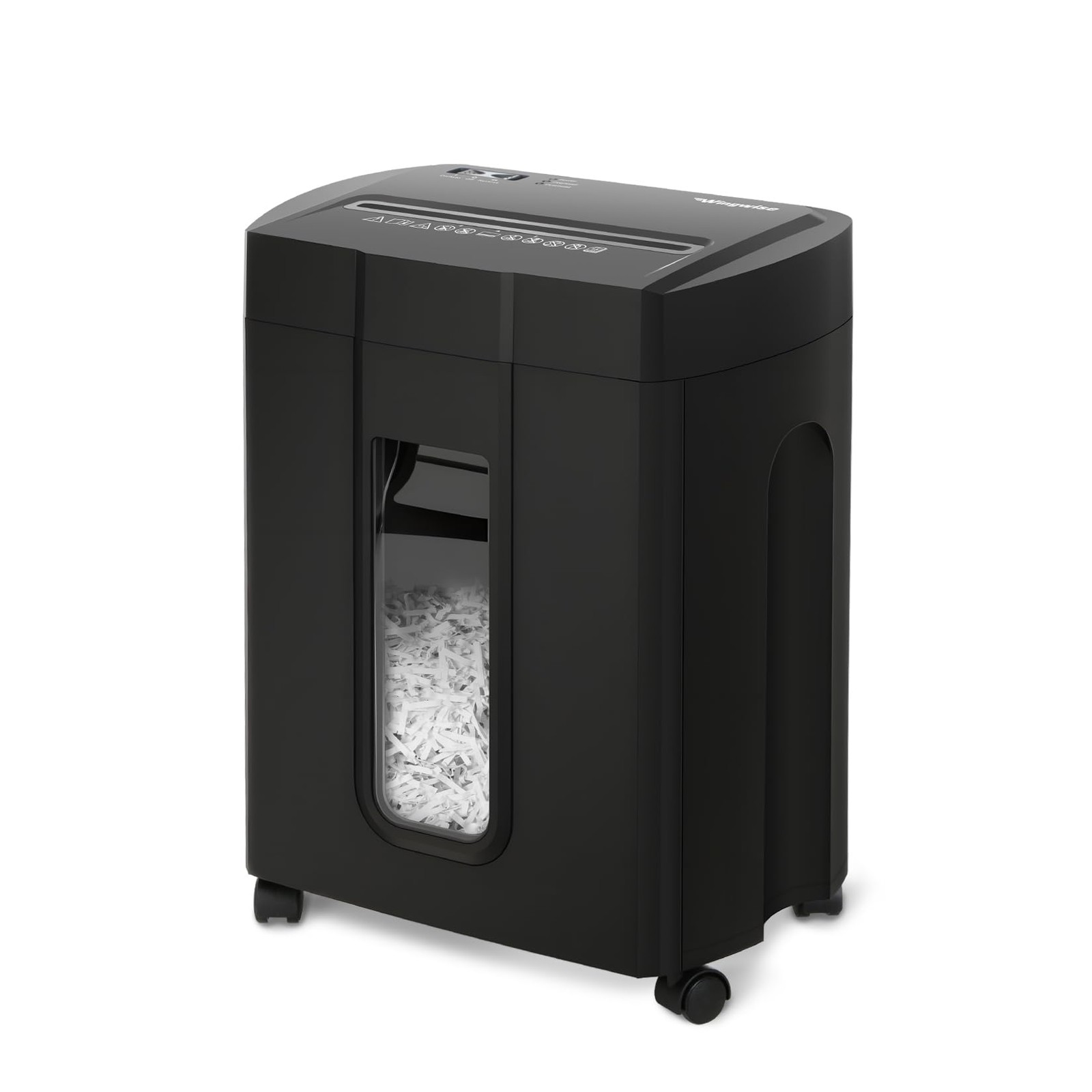Paper Shredder 15 Sheet Cross Cut 4.7 Gallon Wastebasket Black P-4 Noise 48dB