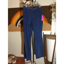 Vintage 1970s Faded Glory Bell Bottom Jeans High Waist Denim 32x35 Made in USA