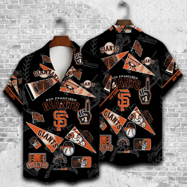San Francisco Baseball Unique Grunge Hawaiian Shirt, Gift for Fan