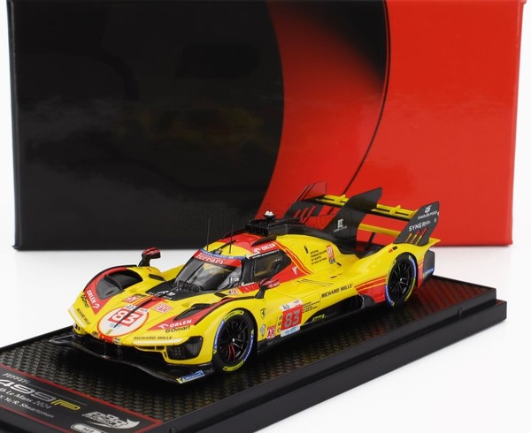Bbr 1/43 Ferrari 499P Le Mans 2024 Kubica Shwartzman Statisches Modell Diecast-image