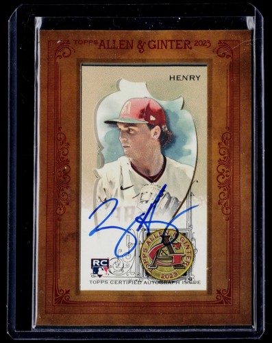 2023 Topps Allen & Ginter Tommy Henry Mini Framed Autographs AU #MA-TH - Picture 1 of 2