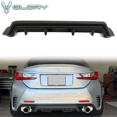 Fits 15-18 Lexus RC300 RC350 F-Sport Silkblaze Style Rear Bumper Diffuser PP