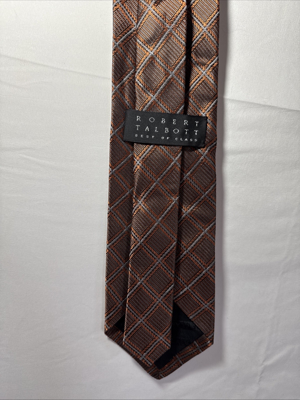 Robert Talbott Ties Red Checkered Carmel Hand Sew… - image 4