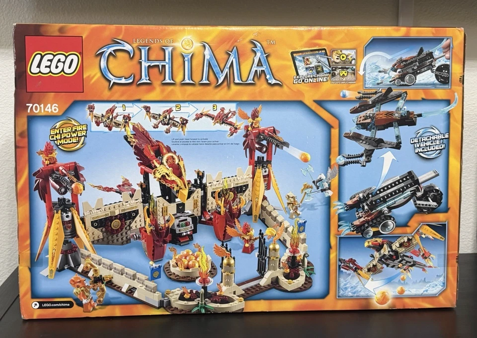 NEW SEALED - LEGO LEGENDS OF CHIMA: Flying Phoenix Fire Temple (70146) - Image 2 of 4
