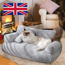Plush Velvet Pet Sofa Bed Soft Warm Mattress for Small/Medium/Large Dogs Cats