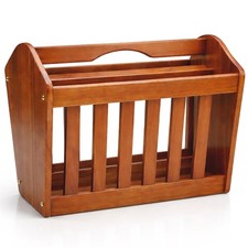 Wooden Magazine And Newspaper Rack Free Standing