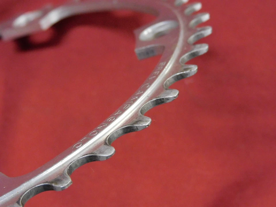 Винтажная дорожная передняя звездочка 1970-х Campagnolo #753/A Super Record 42t x 144 мм BCD - Изображение 4 из 4