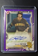 Ripken Reyes 2021 Bowman - Paper Prospect Autographs #PAPR-RR Purple Border /250