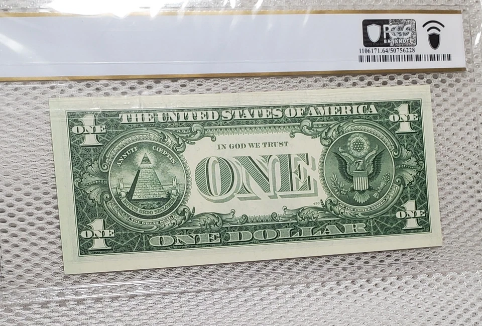 1963 $1 FRN Fancy Serial Super Repeater #31313131 Kansas PCGS Choice UNC 64 PPQ - Image 3 of 4