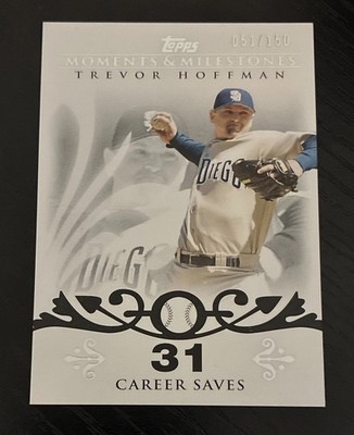 2008 Topps Moments & Milestones - Trevor Hoffman #32-31 500 Career Saves /150