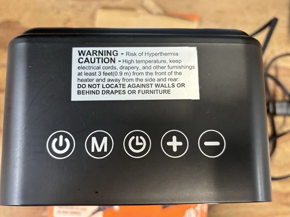 Calentador Cerámico Digital Eléctrico Soleil 1500W Interior, Negro PTC-916B Foto 3 de 3