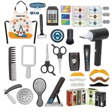 Shaving Kit for Boys, Hair Salon Stylist, Boys Grooming Salon Set Pretend Pla...