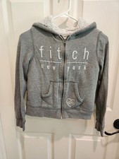 Abercrombie Kids New York Logo Hoodie Jacket, Girl's M 11/12 