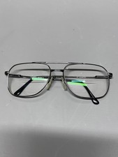 Safilo Elasta Governor Gunmetal Aviator Eyeglass Frames ONLY 60-18-150