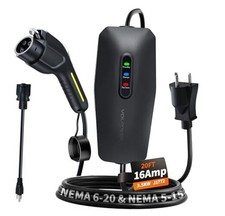 Level 1 2 EV Charger, Electric Vehicle Portable Charger with J1772 20FT-3.5KW