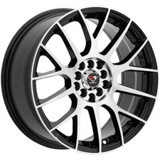 Dcenti Racing 49 17x7.5 5x100/5x4.5" +38mm Black/Machined Wheel Rim 17" Inch