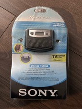Sony Walkman SRF-M37V AM/FM TV/Weather Radio w/25 Presets Open But New 