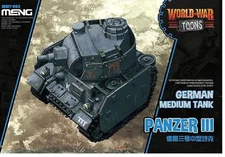 Meng Model Misc German Medium Tank Panzer III 'World War Toons' #WWT005  📌USA📌